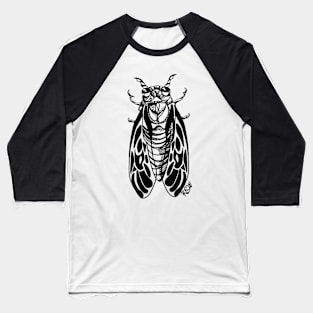 Black Cicada Baseball T-Shirt